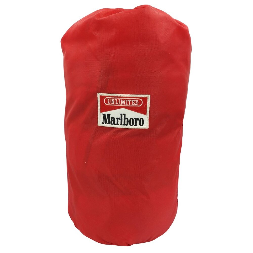 Vintage Marlboro Unlimited Buffalo Plaid Fleece Lined Sleeping Bag